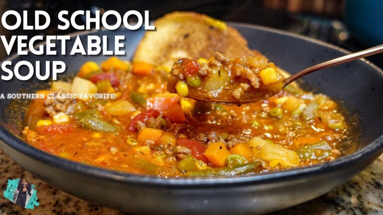 THE BEST OLD SCHOOL VEGETABLE SOUP JUST LIKE GRANDMA’S | EASY RECIPE TUTORIAL